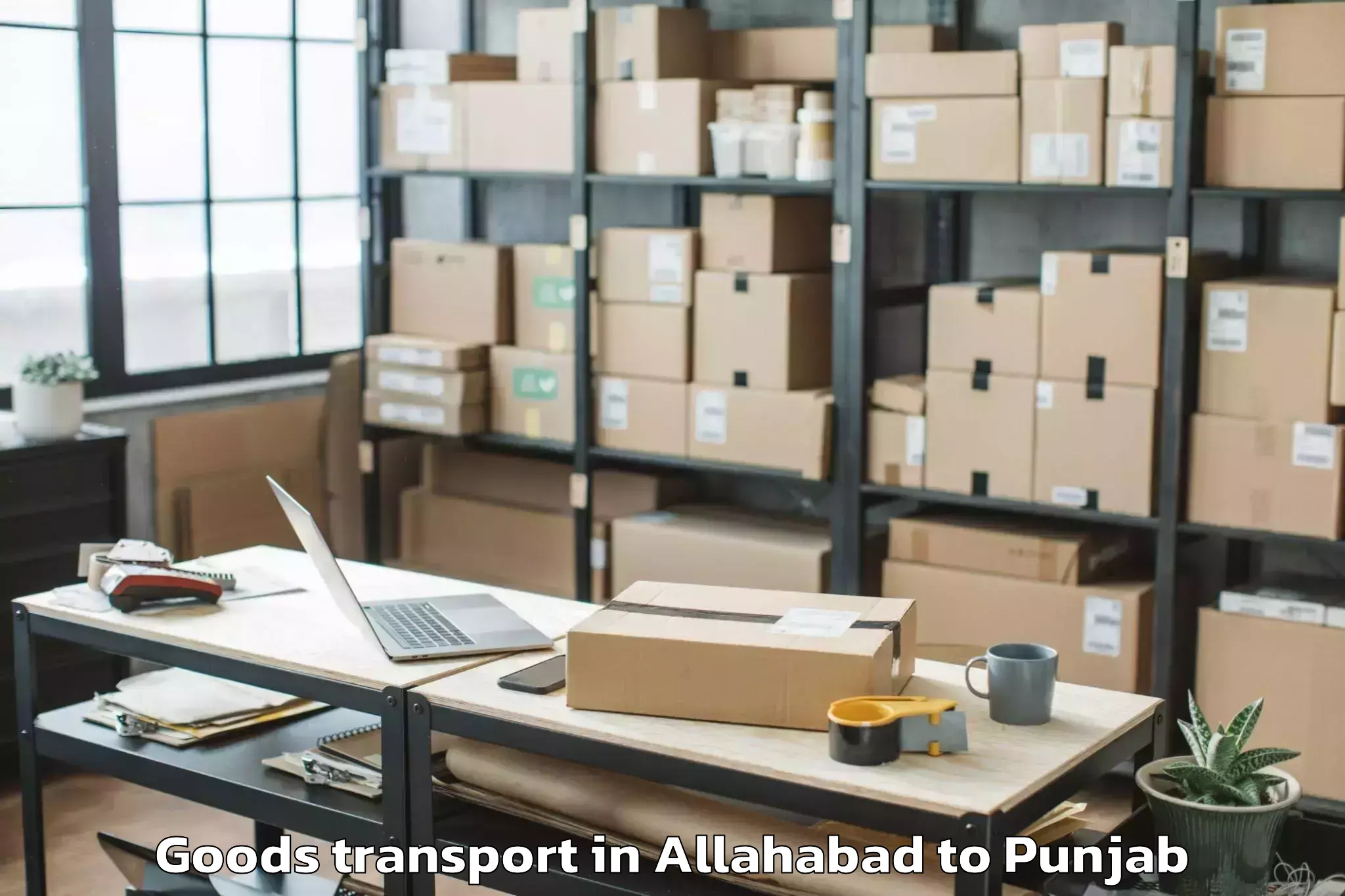 Allahabad to Bhaddi Goods Transport Booking